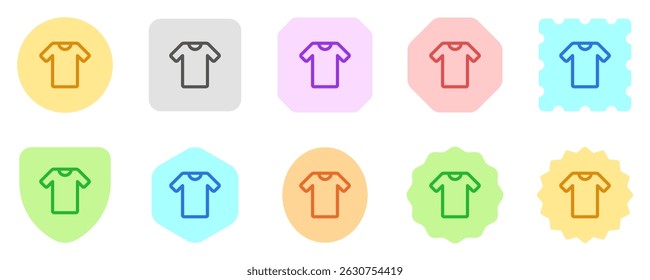 Editable t-shirt vector icon. Clothing, fashion, apparel. Part of a big icon set family. Perfect for web and app interfaces, presentations, infographics, etc