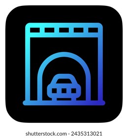 Editable tunnel vector icon. Part of a big icon set family. Perfect for web and app interfaces, presentations, infographics, etc