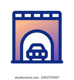 Editable tunnel vector icon. Part of a big icon set family. Perfect for web and app interfaces, presentations, infographics, etc