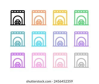 Editable tunnel vector icon. Part of a big icon set family. Perfect for web and app interfaces, presentations, infographics, etc