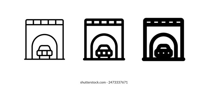 Editable tunnel vector icon. Part of a big icon set family. Perfect for web and app interfaces, presentations, infographics, etc