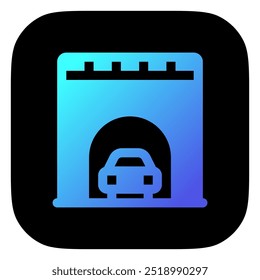 Ícone de vetor de túnel editável. Parte de uma grande família de conjuntos de ícones. Perfeito para interfaces web e app, apresentações, infográficos, etc