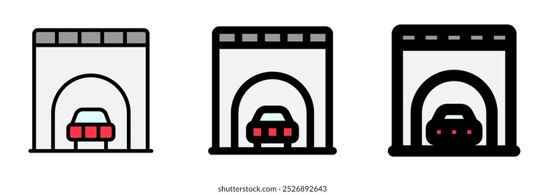Editable tunnel vector icon. Part of a big icon set family. Perfect for web and app interfaces, presentations, infographics, etc