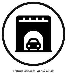 Editable tunnel vector icon. Part of a big icon set family. Perfect for web and app interfaces, presentations, infographics, etc