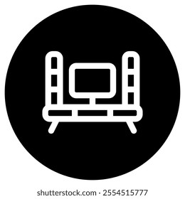 Editable tv set, entertainment center vector icon. Part of a big icon set family. Perfect for web and app interfaces, presentations, infographics, etc