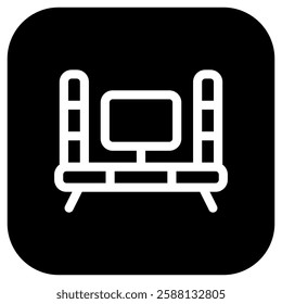 Editable tv set, entertainment center vector icon. Part of a big icon set family. Perfect for web and app interfaces, presentations, infographics, etc