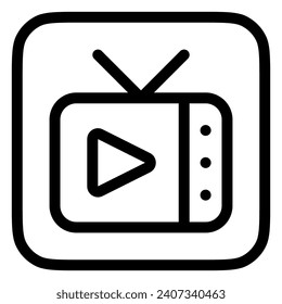 Editable tv show, tv program vector icon. Movie, cinema, entertainment. Part of a big icon set family. Perfect for web and app interfaces, presentations, infographics, etc