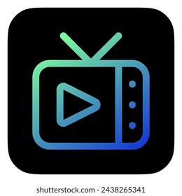 Editable tv show, tv program vector icon. Movie, cinema, entertainment. Part of a big icon set family. Perfect for web and app interfaces, presentations, infographics, etc