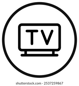 Editable tv vector icon. Part of a big icon set family. Perfect for web and app interfaces, presentations, infographics, etc