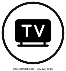 Editable tv vector icon. Part of a big icon set family. Perfect for web and app interfaces, presentations, infographics, etc