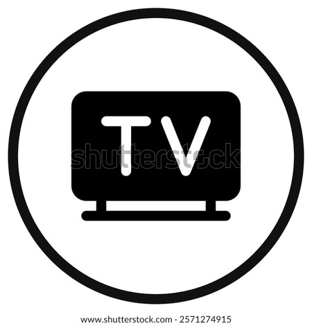 Editable tv vector icon. Part of a big icon set family. Perfect for web and app interfaces, presentations, infographics, etc