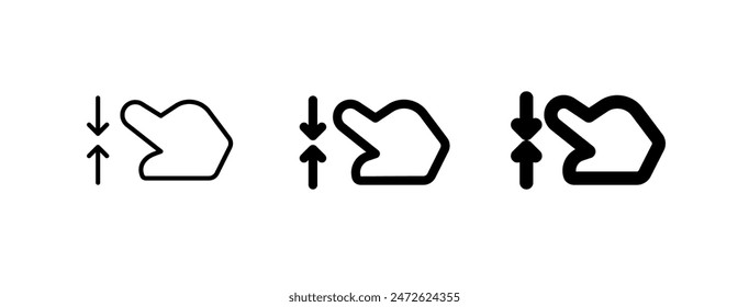 Editable two finger pinch vector icon. Part of a big icon set family. Perfect for web and app interfaces, presentations, infographics, etc