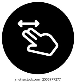 Editable two finger slide vector icon. Part of a big icon set family. Perfect for web and app interfaces, presentations, infographics, etc