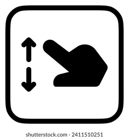 Editable two fingers spread vector icon. Part of a big icon set family. Perfect for web and app interfaces, presentations, infographics, etc