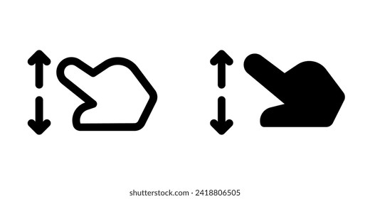 Editable two fingers spread vector icon. Part of a big icon set family. Perfect for web and app interfaces, presentations, infographics, etc