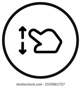 Editable two fingers spread vector icon. Part of a big icon set family. Perfect for web and app interfaces, presentations, infographics, etc