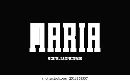 Editable typeface vector. College sport font in american style for football, baseball or basketball logos and t-shirt.
