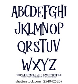Editable typeface vector. Jersey sport font in american style for football, baseball or basketball logos and t-shirt.