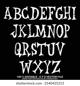 Vetor de face de tipos editável. Fonte Jersey sport em estilo americano para logotipos de futebol, beisebol ou basquete e camiseta.