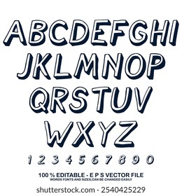 Vector tipográfico editable. Jersey sport font en estilo americano para logos y camisetas de fútbol, béisbol o baloncesto.