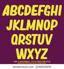 Editable typeface vector. School sport font in american style for football, baseball or basketball logos and t-shirt.