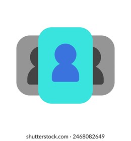 Editable UI card, employee, candidate, options, users, people vector icon. Business, work, office. Part of a big icon set family. Perfect for web and app interfaces, presentations, infographics, etc