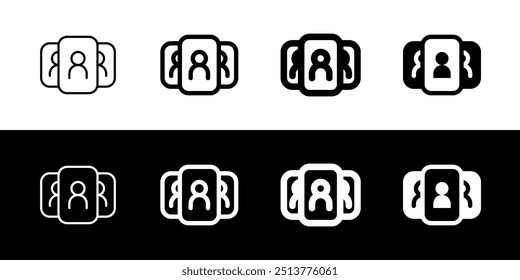 Editable UI card, employee, candidate, options, users, people vector icon. Business, work, office. Part of a big icon set family. Perfect for web and app interfaces, presentations, infographics, etc
