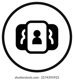 Editable UI card, employee, candidate, options, users, people vector icon. Business, work, office. Part of a big icon set family. Perfect for web and app interfaces, presentations, infographics, etc