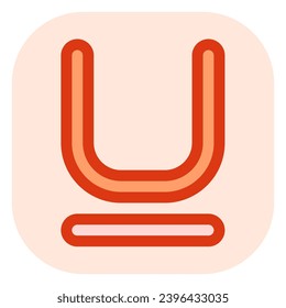 Editable underline text format vector icon. Part of a big icon set family. Perfect for web and app interfaces, presentations, infographics, etc