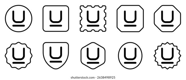 Editable underline text format vector icon. Part of a big icon set family. Perfect for web and app interfaces, presentations, infographics, etc