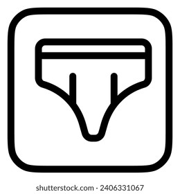 Editable underwear, brief vector icon. Clothing, fashion, apparel. Part of a big icon set family. Perfect for web and app interfaces, presentations, infographics, etc
