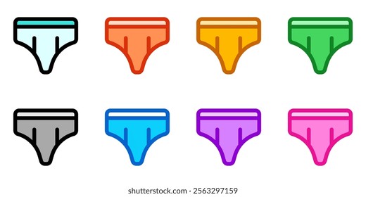 Editable underwear, brief vector icon. Clothing, fashion, apparel. Part of a big icon set family. Perfect for web and app interfaces, presentations, infographics, etc