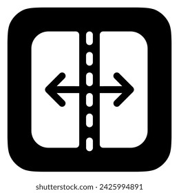 Editable unmerge table cell vector icon. Part of a big icon set family. Perfect for web and app interfaces, presentations, infographics, etc