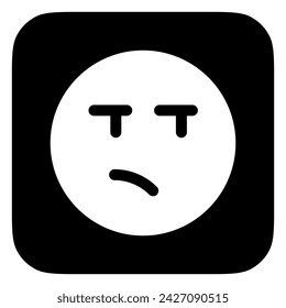 Editable upset, angry, frowned face vector icon. Part of a big icon set family. Perfect for web and app interfaces, presentations, infographics, etc