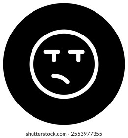 Editable upset, angry, frowned face vector icon. Part of a big icon set family. Perfect for web and app interfaces, presentations, infographics, etc