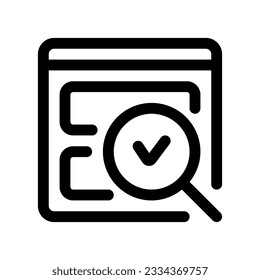 Editable usability check, evaluation vector icon. Part of a big icon set family. Perfect for web and app interfaces, presentations, infographics, etc