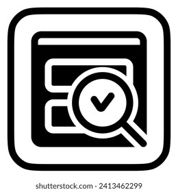 Editable usability check, evaluation vector icon. Part of a big icon set family. Perfect for web and app interfaces, presentations, infographics, etc