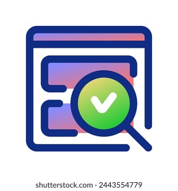 Editable usability check, evaluation vector icon. Part of a big icon set family. Perfect for web and app interfaces, presentations, infographics, etc