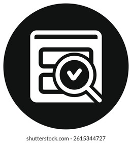 Editable usability check, evaluation vector icon. Part of a big icon set family. Perfect for web and app interfaces, presentations, infographics, etc