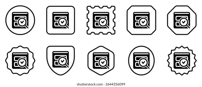 Editable usability check, evaluation vector icon. Part of a big icon set family. Perfect for web and app interfaces, presentations, infographics, etc