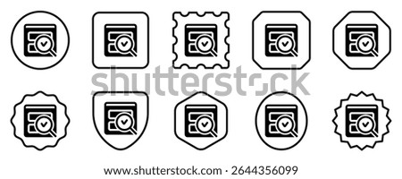 Editable usability check, evaluation vector icon. Part of a big icon set family. Perfect for web and app interfaces, presentations, infographics, etc