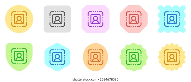 Editable user recognition, face, scan vector icon. AI technology, artificial intelligence, computer. Part of a big icon set family. Perfect for web and app interfaces, presentations, infographics, etc