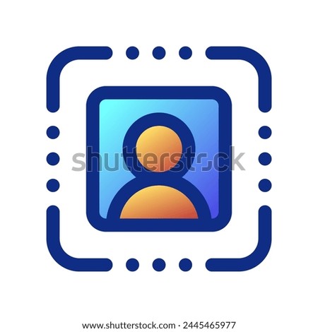 Editable user recognition, face, scan vector icon. AI technology, artificial intelligence, computer. Part of a big icon set family. Perfect for web and app interfaces, presentations, infographics, etc