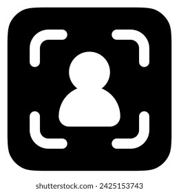 Editable user recognition vector icon. Part of a big icon set family. Perfect for web and app interfaces, presentations, infographics, etc