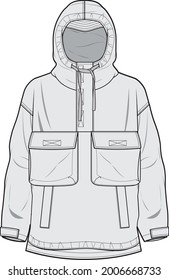 editable utility jacket   changeable colours