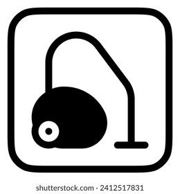 Editable vacuum cleaner vector icon. Part of a big icon set family. Perfect for web and app interfaces, presentations, infographics, etc