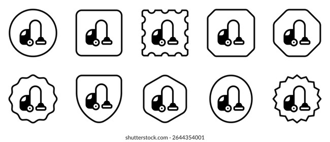 Editable vacuum cleaner vector icon. Part of a big icon set family. Perfect for web and app interfaces, presentations, infographics, etc