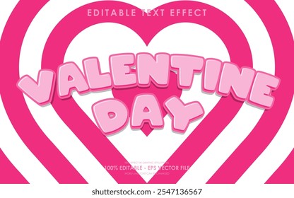 Editable Valentine Day Text Effect with a Valentine's themed background