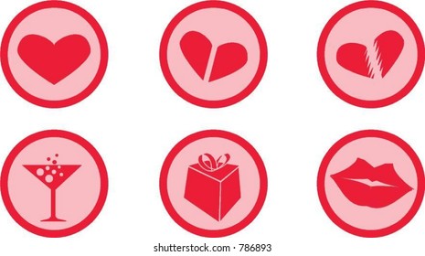editable Valentine's Day icons