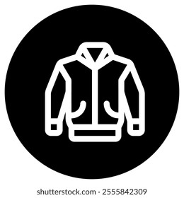 Editable varsity jacket vector icon. Clothing, fashion, apparel. Part of a big icon set family. Perfect for web and app interfaces, presentations, infographics, etc